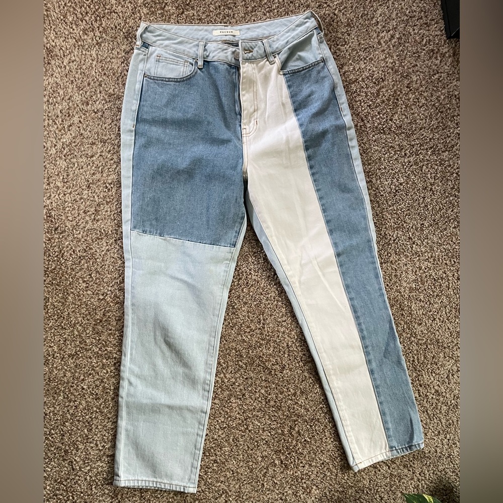 PacSun Two-Tone Mom Jeans